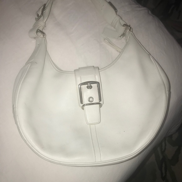 Coach Handbags - White Coach Hobo